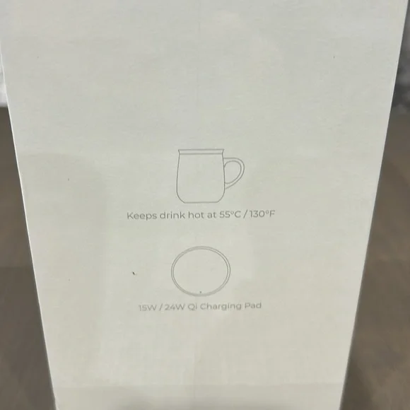 OHOM NEW Sealed boxUi 3 Mug & Warmer Set - Inkstone Black